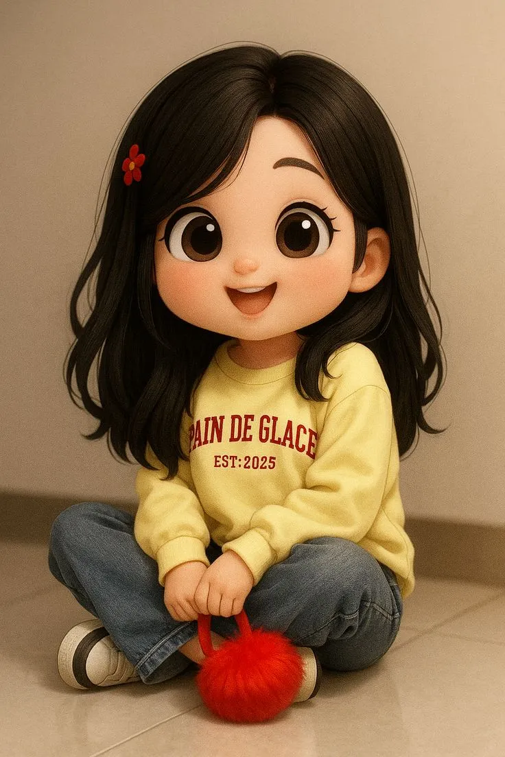 Cute Girl Pic Cartoon