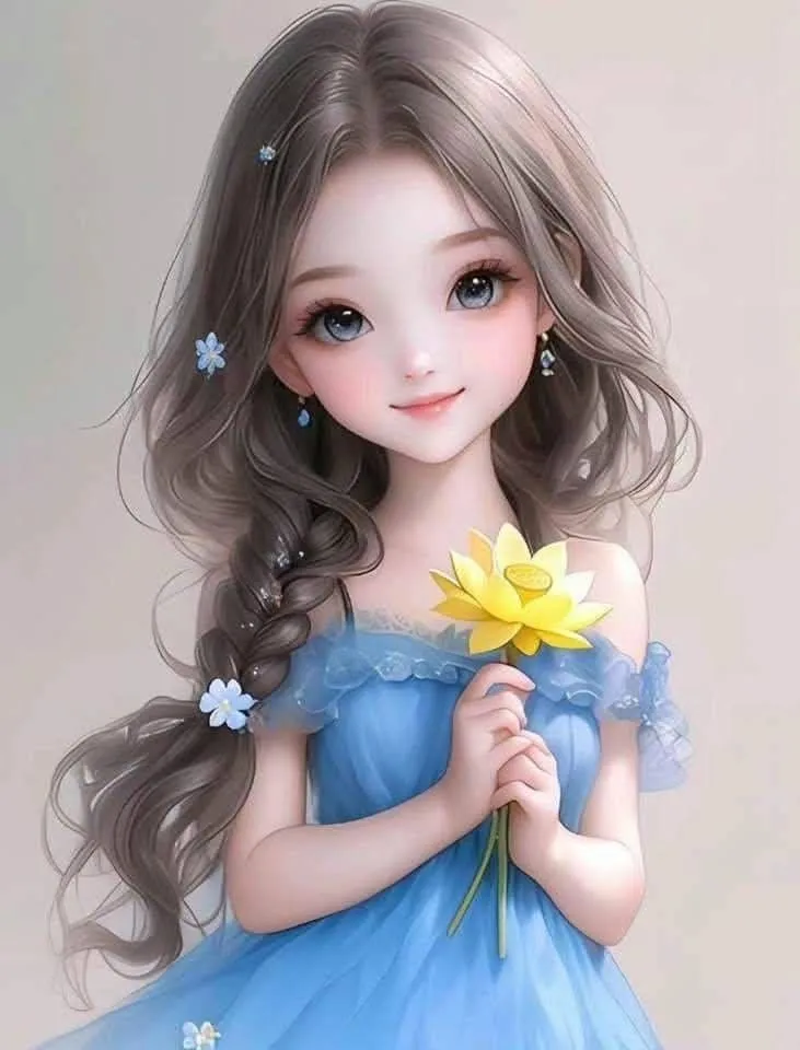 Cute Girl Image Cartoon