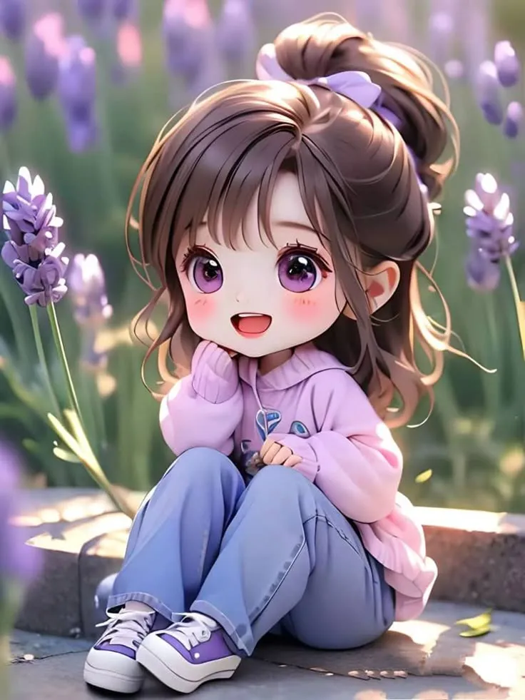 Cute Girl Picture Cartoon