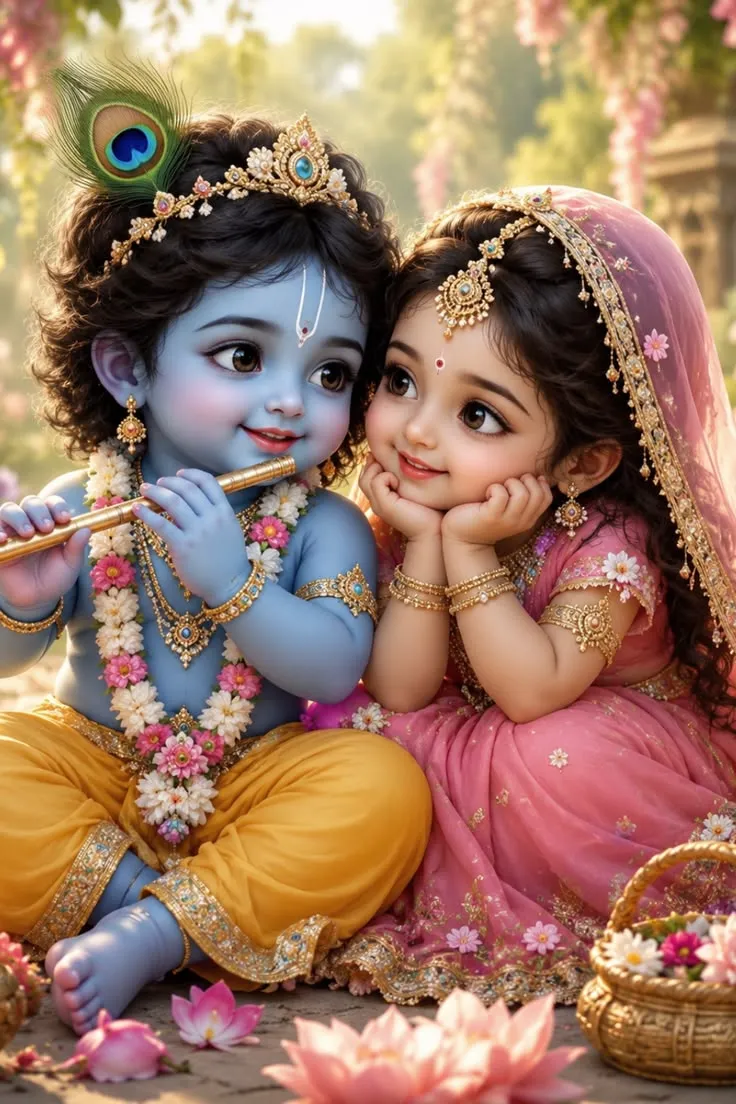 Little Radha Krishna Images