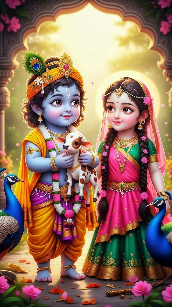 Little Radha Krishna Dp