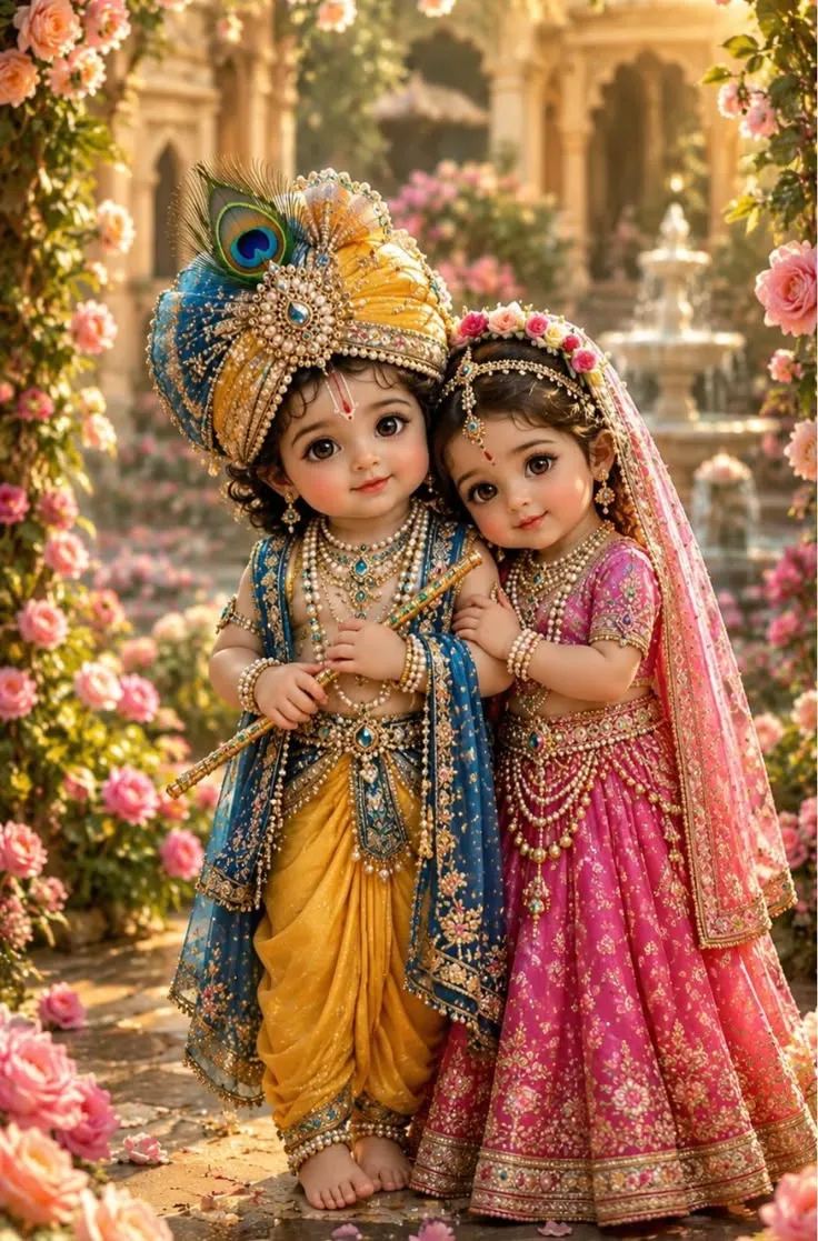 Little Radha Krishna Picture