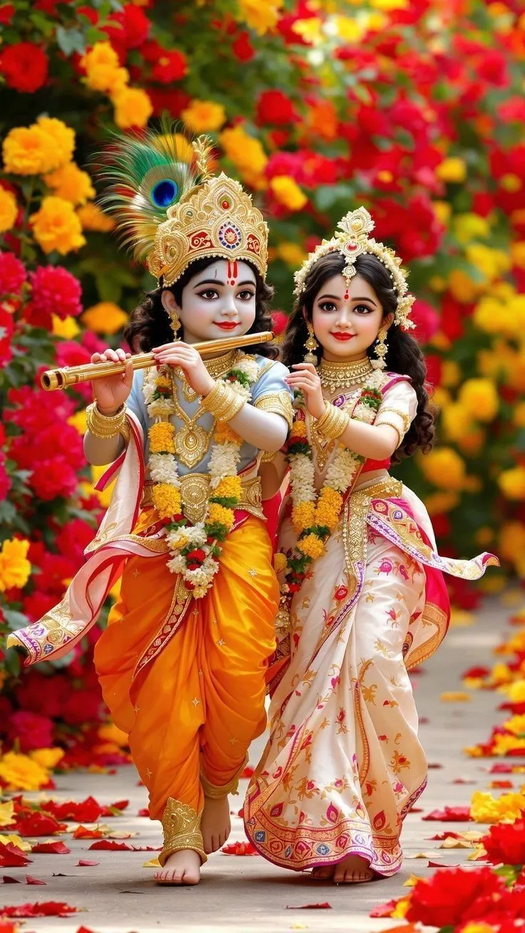 Radha Krishna Cute Pic