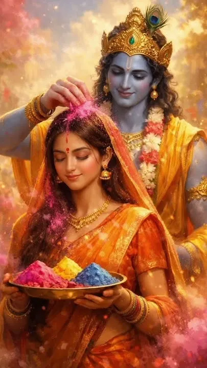 Romantic Radha Krishna Photo