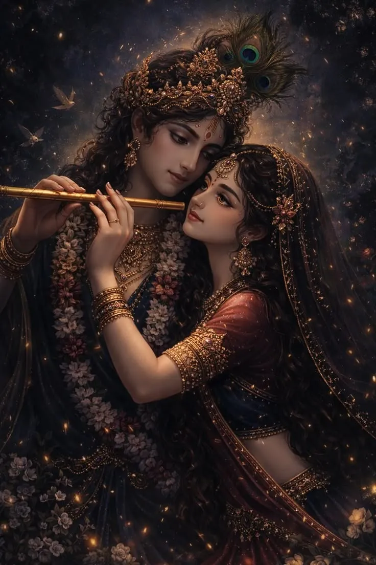Romantic Radha Krishna Photo