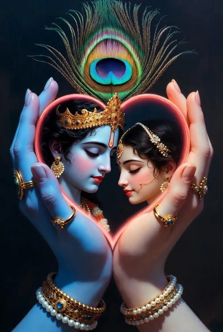 Romantic Radha Krishna Photo