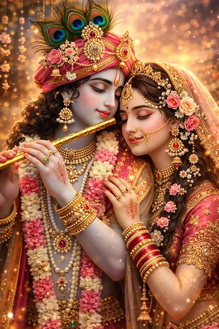 Romantic Radha Krishna Photo
