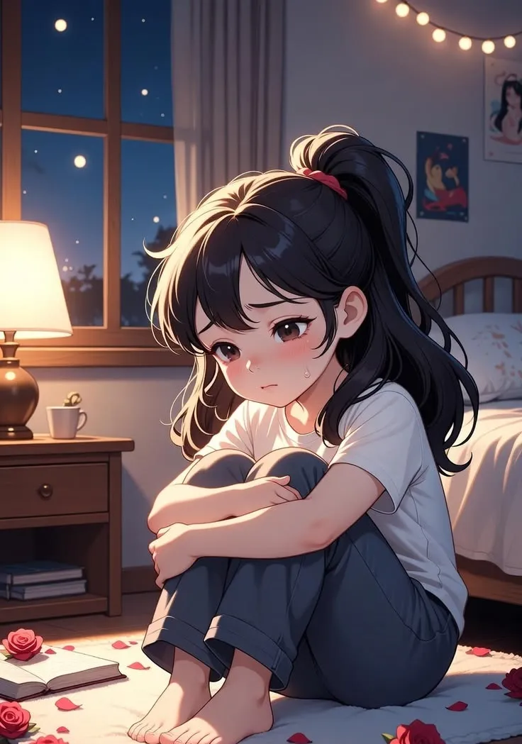 Sad Girl Cartoon Images