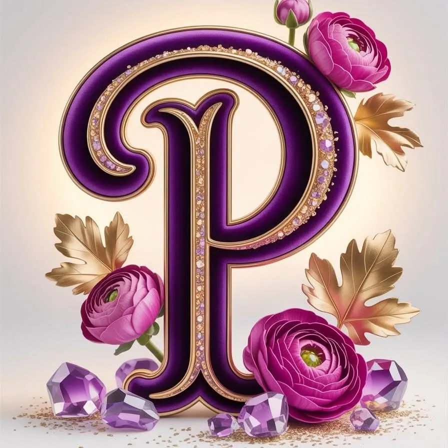 Stylish P Letter Photo