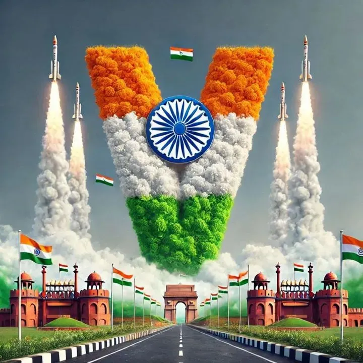 V Name Tiranga Image