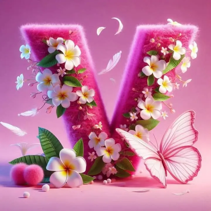 V Stylish Name Photo